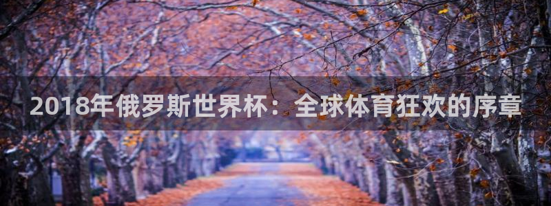 亚洲杯比赛直播:2018年俄罗斯世界杯:全球体育狂欢的序章